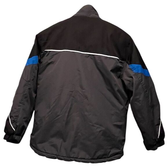 HAWKE&CO Sport BOYS Winter Snow Jacket Gray/Blue/Black Full Double Zipper Size 8 - Picture 2 of 9